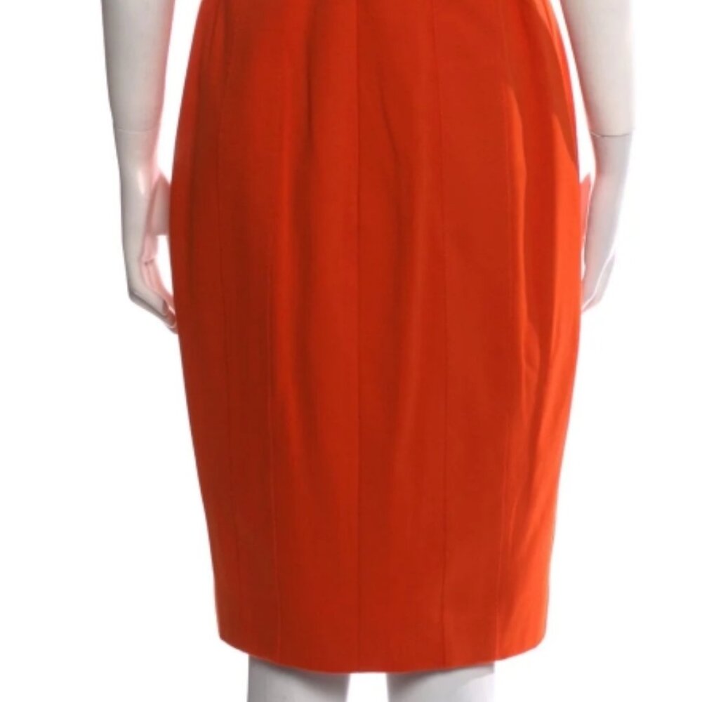 Akris Punto Bold Orange Midi Dress - Picture 5 of 15